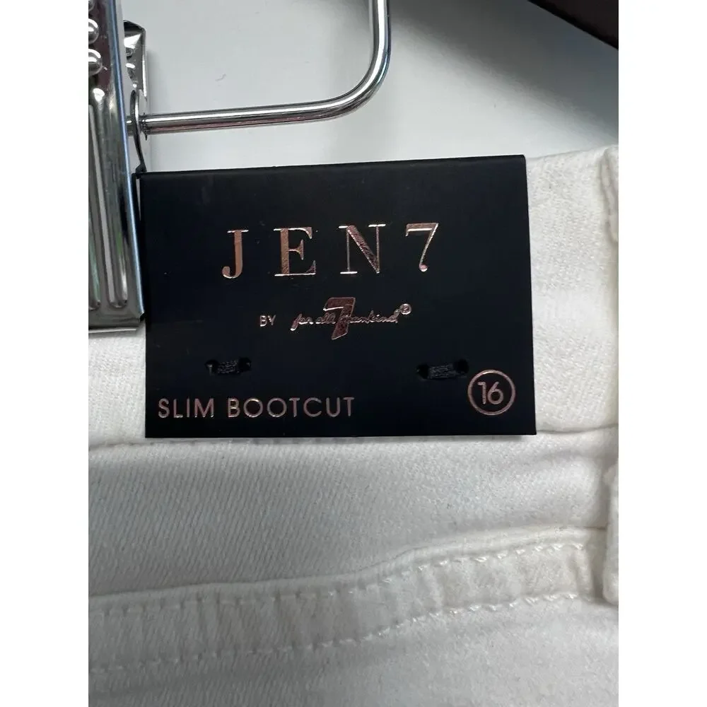 7 For All Man Kind Jen 7 Women Core Slim Fit Bootcut Sculpting Jeans Sz 16 39x33